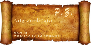 Palg Zenóbia névjegykártya